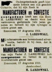Zierikzeesche Nieuwsbode 17-8-1921.